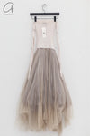 Marc Le Bihan 21908 Shrink Silk Ballet Dress Flat Shoulder Series Triple Tulle Skin-friendly MLB-21908-MIBAI Off-white